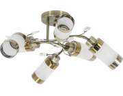 Mdeco Stropní lampa Glamorous ELM8267/6 21QG do jídelny mosaz