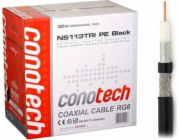 Conotech CONOTECH NS-113 Trishield PE černý kabel s krabičkou 300 m