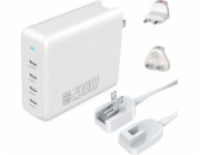 4smarts Nabíječka Nabíječka 4smarts GaN Flex Pro 200W 4 USB-C, bílá