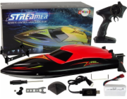 NO NAME Motorový člun R/C 2.4G červený 35 km/h