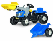 Rolly Toys Traktor New Holland s lžící a přívěsem (5023929)