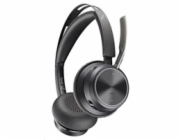 Poly Voyager Focus 2 bezdrátová náhlavní souprava, USB-A/C adaptér, stereo