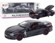 LeanToys Sports Car Metal Friction Drive Otevírací prvky 1:24 Černá