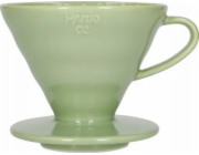 Hario Hario Keramický nálevník V60-02 Tlumeně zelený