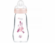 MAM Skleněná lahev 260ml pro dívku