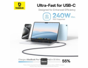 Kabel Baseus PicoGo magnetic USB-C/USB-C 1m 240W černý