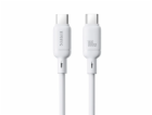 Rychlonabíjecí kabel Baseus Silky USB-C/USB-C 1m 100W bílý