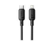 Rychlonabíjecí kabel Baseus Silky USB-C/Lightning 1m 20W černý