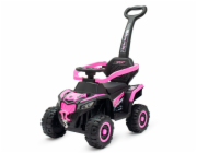 Dětské elektrické odrážedlo Baby Mix Ruggy s vodící tyčí baby pink