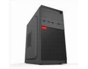 1stCOOL skříň STEP 5, micro tower, AU, USB 3.0, USB-C, bez zdroje, černá