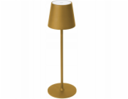 Platinet Stolní lampa STOLNÍ RESTAURAČNÍ LAMPA PLATINET BAROVE LAMPA VODĚODOLNÁ REGULACE IP44 DOBÍJECÍ ZLATÁ [45927]
