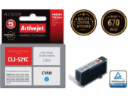 Activejet Inkoust ACC-521CN (náhradní inkoust Canon CLI-521C; Supreme; 10 ml; modrý)