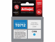 Náplň do inkoustové tiskárny ActiveJet AEB-712N 15ml azurová