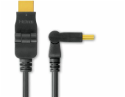 PREMIUMCORD Kabel HDMI A - HDMI A M/M 2m, otočné zlacené konektory