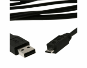 PREMIUMCORD Kabel USB 2.0 A - Micro B propojovací 1m