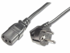 PREMIUMCORD Kabel napájecí 230V/10A, zahnutá vidlice,  2m