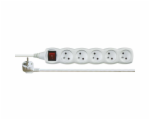 EMOS Prodlužovací kabel s vypínačem 5 zásuvky 2m, bílý