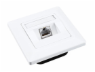 Zásuvka Solarix CAT6 STP 1 x RJ45 pod omítku bílá