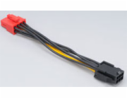 AKASA kabel  redukce napájení z 6pin PCIe na 8pin PCIe 2.0, 10cm