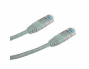 DATACOM Křížený UTP patch kabel 1m Cat5e šedý