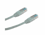 DATACOM Patch kabel UTP CAT5E 0,5m (x) šedý křížený