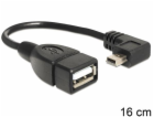 Delock kabel USB mini samec > USB 2.0-A samice OTG 16 cm