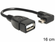 Delock kabel USB mini samec > USB 2.0-A samice OTG 16 cm