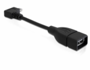 Delock Adapter USB micro-B samec pravoúhlý > USB 2.0-A samice OTG 11cm