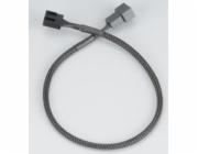 AKASA prodlužovací kabel k PWM ventilátoru, 30cm  (4pin pro PWM, 3pin ventilátory)