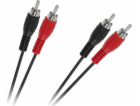 RCA (Cinch) x2 - RCA (Cinch) x2 kabel 5m černý (LEC-KPO26...