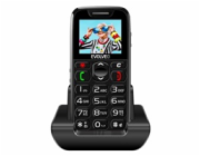 EVOLVEO EasyPhone, mobilní telefon pro seniory s nabíjecím stojánkem, černý