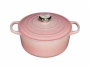 Le Creuset Signature Cast Iron Round Casserole 24cm shell pink
