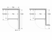 Kombinovaná chladnička s mrazničkou Bosch Series 4 KGN497ICT 440 l C Nerezová ocel