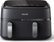 Philips 3000 series NA351/00 fritovací hrnec Dvojitý 9 l Samostatné 2750 W Horkovzdušná fritéza Černá, Stříbrná