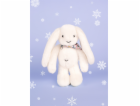 Doudou Plyšový králíček s šátkem bílý 35 cm