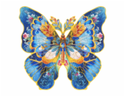 RoboTime Dřevěné puzzle Motýl Morpho Helena