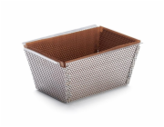 Forma na pečení de Buyer, 3215.15, nerezová, perforovaná, obdélníková, 15x10,3x7,2 cm