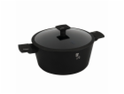 Kastrol s titanovým povrchem a poklicí 28 cm Matte Black ...