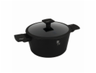 Kastrol s titanovým povrchem a poklicí 24 cm Matte Black ...