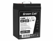 Green Cell Cube AGM VRLA IP54 6V 4Ah maintenance-free battery for toy cash register alarm system