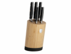 Sada nožů se stojanem BAMBOO 6 ks Matte Black Collection ...