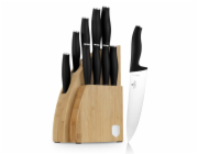 Sada nožů se stojanem BAMBOO 10 ks Matte Black Collection BH-2979