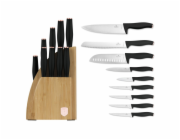 Sada nožů se stojanem BAMBOO 10 ks Black Rose Collection BH-2760