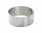 Pečící rám de Buyer, 3098.00, kruhový, perforovaný, děrovaný, průměr 8,5 cm, výška 3,5 cm, rovná hrana