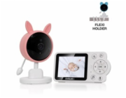 EVOLVEO Baby Monitor N3, LCD displej, IR přísvit, růžová