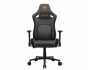 COUGAR herní židle DEFENSOR GRAY F (Tkaná látka) - černá/šedá