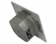 Zásuvka STP 2x RJ45 Cat5E, duální svorkovnice, pod omítku