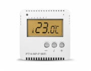 Programovatelný WiFi termostat PT14-NP-P WiFi pro ovládání kotle i elektrického topení s bezpotencionálním kontaktem.
