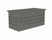 Zahradní box G21 Denver 400 L, metalický šedý plechový