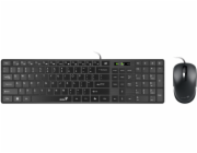 GENIUS Slimstar C126/ Drátový set/ Copilot/ USB/ černá/ CZ+SK layout